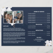 フローラ葬儀プログラムテンプレート (裏面)