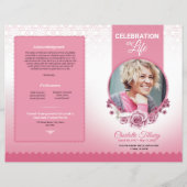 フローラ葬儀プログラムテンプレート (正面)