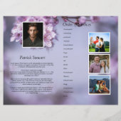 フローラ葬儀プログラムテンプレート (裏面)