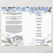 フローラ葬儀プログラムテンプレート (裏面)