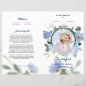 フローラ葬儀プログラムテンプレート (正面)