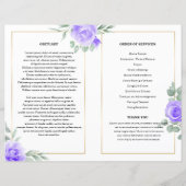 フローラ葬儀プログラムテンプレート (裏面)