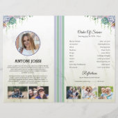 フローラ葬儀プログラムテンプレート (裏面)