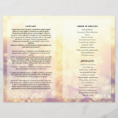 フローラ葬儀プログラムテンプレート (裏面)