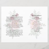 フローラ葬儀プログラムテンプレート (裏面)