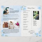 フローラ葬儀プログラムテンプレート (裏面)