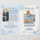 フローラ葬儀プログラムテンプレート (正面)