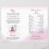 フローラ葬儀プログラムテンプレート (裏面)