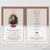 フローラ葬儀プログラムテンプレート (裏面)