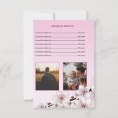 フローラ葬儀プログラムテンプレート 招待状 (裏面)