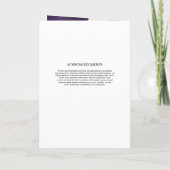 フローラ葬儀プログラムパンフレットテンプレート プログラム (裏面)