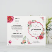 フローラ葬儀プログラムフライヤー (スタンド正面)