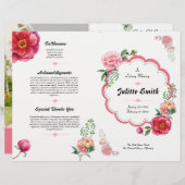 フローラ葬儀プログラムフライヤー (正面/裏面)