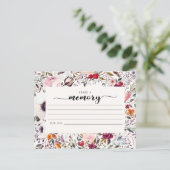 フローラ葬儀共有追悼カード ポストカード (スタンド正面)