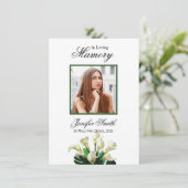 フローラ葬儀祈りの言葉カードテンプレート (スタンド正面)