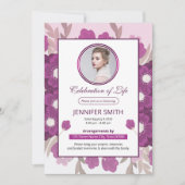 フローラ葬儀祈りの言葉カードテンプレート (正面)