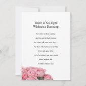 フローラ葬儀祈りの言葉カード (裏面)