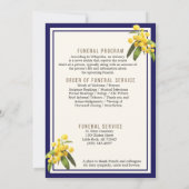 フローラ葬儀記念事業及び服務命令プログラム 招待状 (裏面)