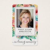 フローラ葬儀記念写真祈りの言葉カード (正面)