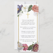 フローラ葬儀記念写真祈りの言葉カード (裏面)