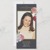 フローラ葬儀記念写真祈りの言葉カード (正面)