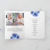 フローラ葬儀追悼式の折り畳み プログラム (内部)