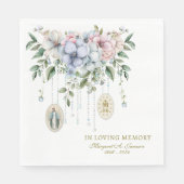 フローラ葬式カトリック念珠記念碑 スタンダードランチョンナプキン (正面)