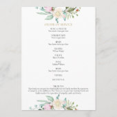 フローラ葬祭令 プログラム (裏面)