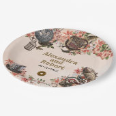 フローラ蒸気パーティー ペーパープレート (アングル)