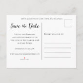 フローラ薄紫とラベカスタムンダーの写真日付を保存 案内ポストカード (裏面)