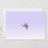 フローラ薄紫フ結婚ラワーズブランチ 招待状 (裏面)