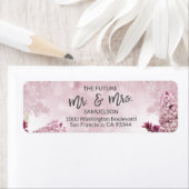 フローラ薄紫今後のミセス結婚ズ住所 ラベル (インサイチュ)