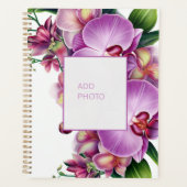 フローラ蘭の写真を2つ追加 プランナー手帳 (正面)