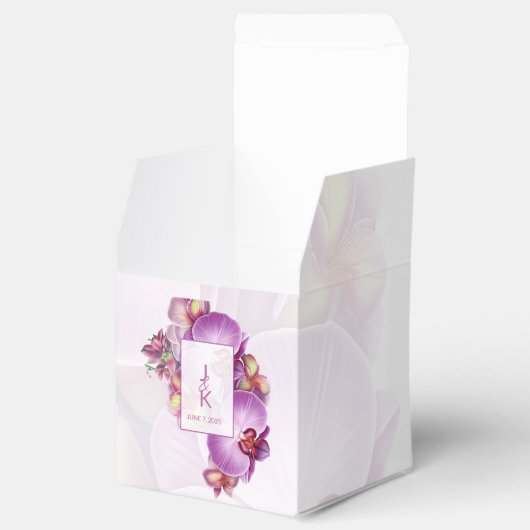 フローラ蘭結婚式の引き出物箱 フェイバーボックス (オープン)