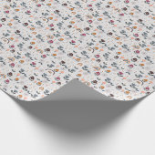 フローラ虹：手描きシームレスなテクスチャ ラッピングペーパー (角)