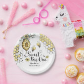 フローラ蜂の巣甘い蜂1st誕生日 ペーパープレート (パーティー)