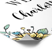 フローラ蜂の巣甘い蜂1st誕生日 ポスター (角)