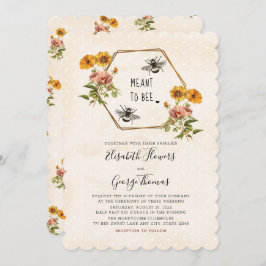 フローラ蜂蜜結婚式招待状 招待状