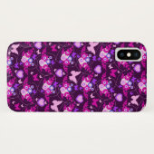 フローラ蝶とハートピンクiphoneケース Case-Mate iPhoneケース (裏面(横))