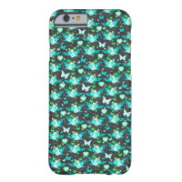 フローラ蝶とハート翡翠iphone case