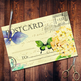 フローラ蝶の一時はがき切り離し 薄葉紙