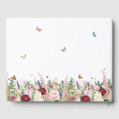 フローラ蝶の命のお祝い ゲストブック (裏面)