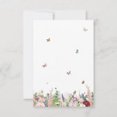 フローラ蝶の命のお祝い サンキューカード (裏面)