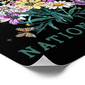 フローラ蝶アンチトランプ民主党大統領L ポスター (角)