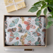 フローラ蝶パターン 薄葉紙 (ギフト)