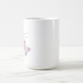 フローラ蝶パーソナライズされた母 コーヒーマグカップ (中央)