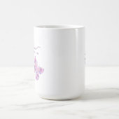 フローラ蝶パーソナライズされた母 コーヒーマグカップ (中央)