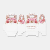 フローラ蝶ピンクハッピーバースデー フェイバーボックス (折り畳みなし)