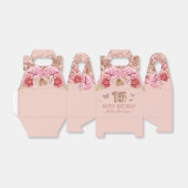 フローラ蝶ピンクハッピー15誕生日 フェイバーボックス (折り畳みなし)