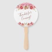 フローラ蝶ピンクハッピー16誕生日ハンドF ハンドファン (裏面)